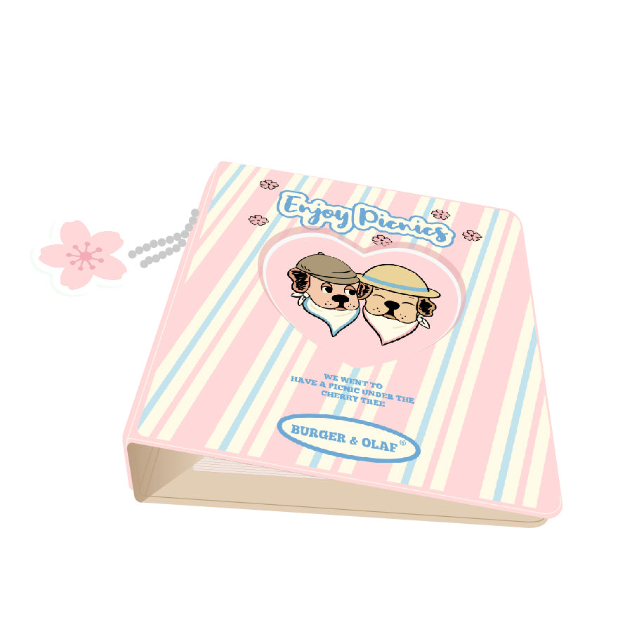 BOAB-003 桜 レトロ風 PVC ルーズリーフノート PK