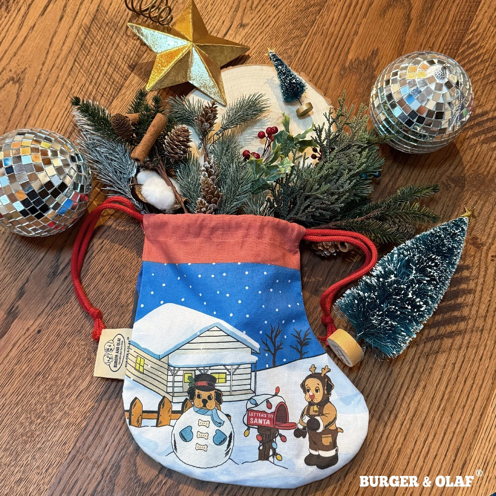 BOPO-003 BURGER&OLAF  クリスマス 靴下型 巾着