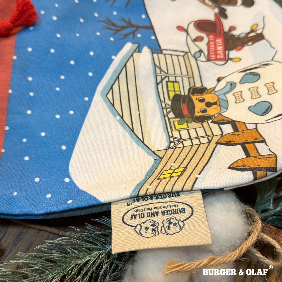 BOPO-003 BURGER&OLAF  クリスマス 靴下型 巾着