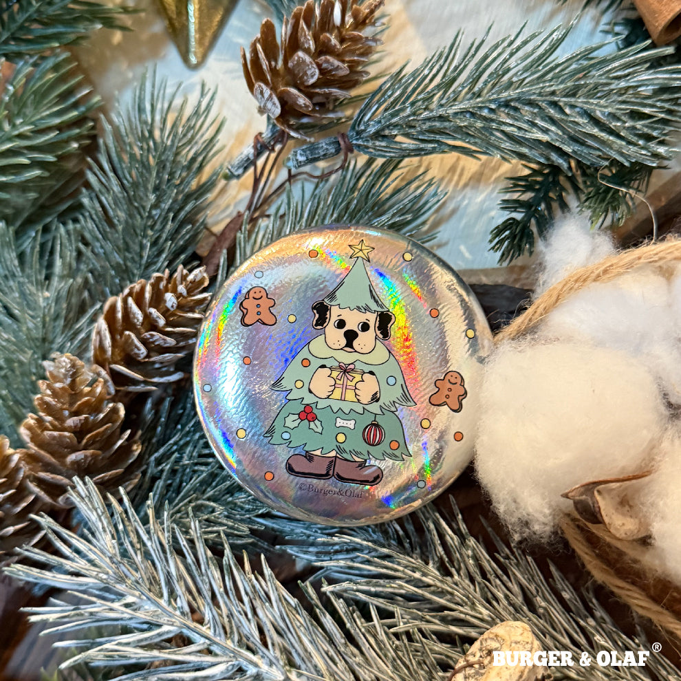 クリスマス きらきら 缶バッジ BOBG-001