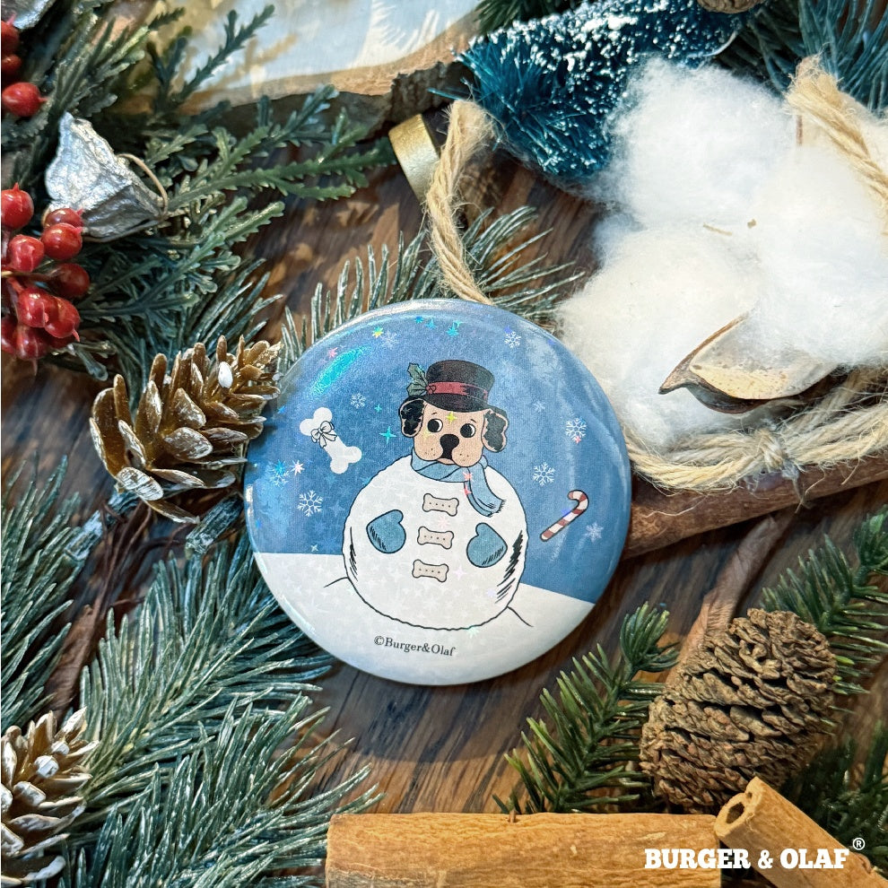 クリスマス きらきら 缶バッジ BOBG-001