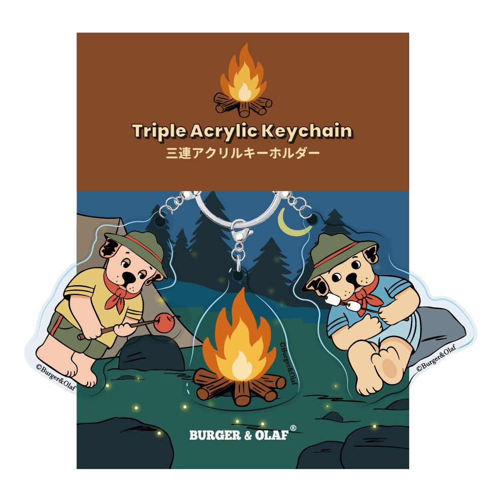 BOKC-003 サマーキャンプの夜 アクリル 三連アクリルキーホルダー