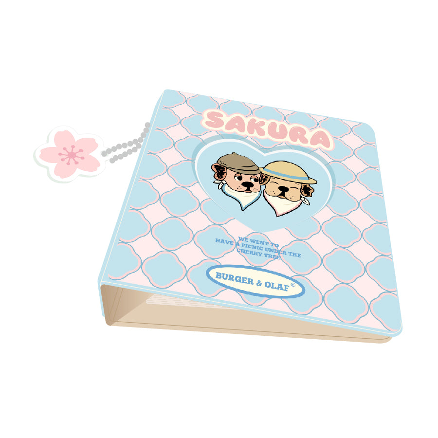 BOAB-002 桜 レトロ風 PVC ルーズリーフノート BL