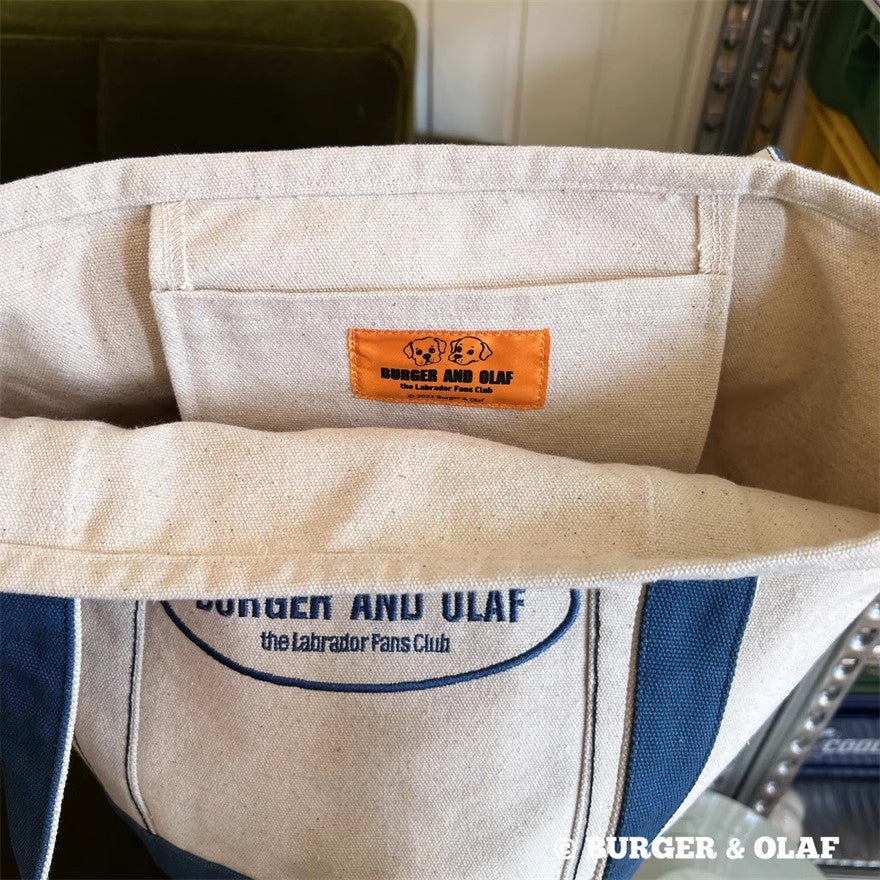 ラブラドール・レトリバー ロゴ刺繍キャンバストートバッグ BOBG-001