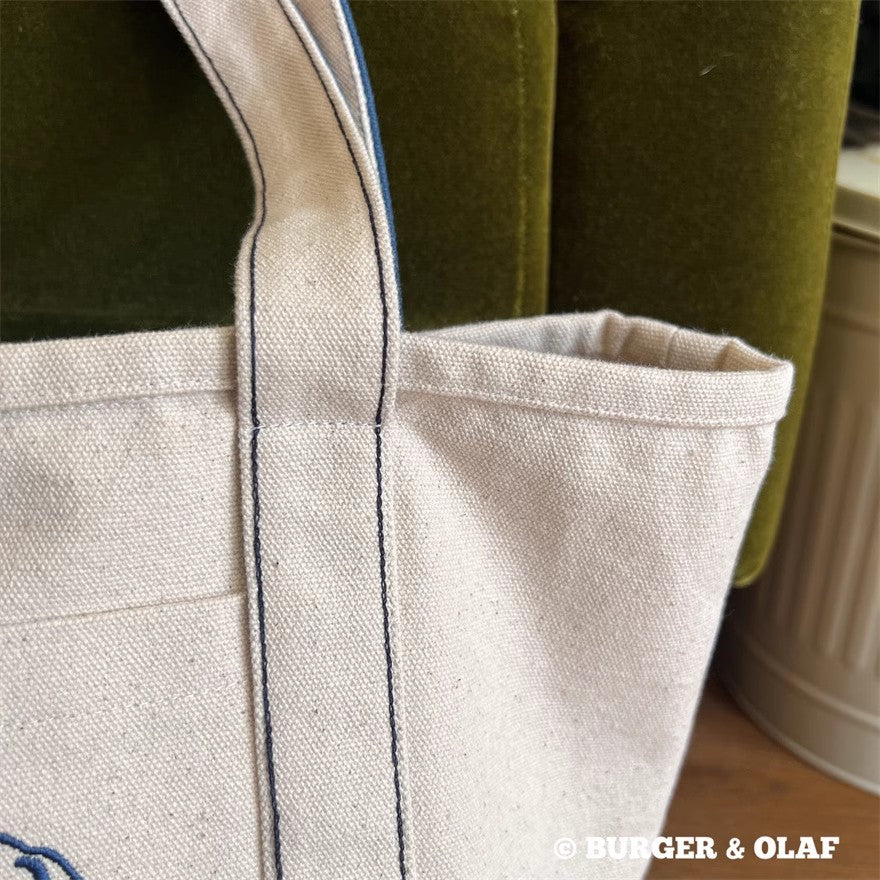 ラブラドール・レトリバー ロゴ刺繍キャンバストートバッグ BOBG-001