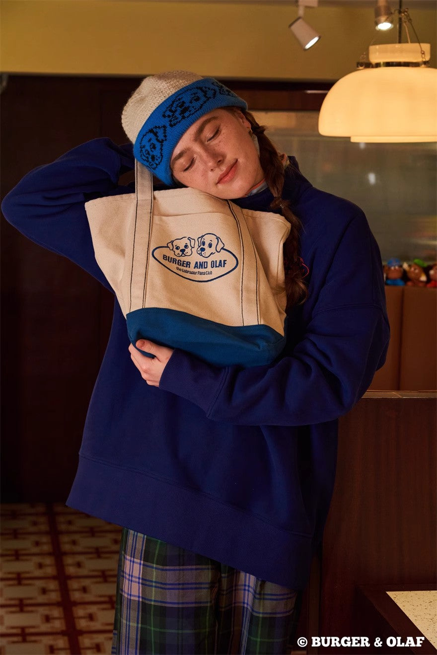 ラブラドール・レトリバー ロゴ刺繍キャンバストートバッグ BOBG-001