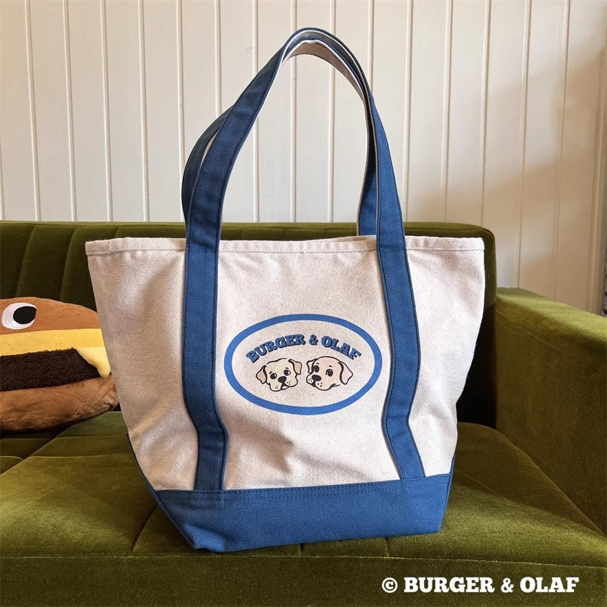 ラブラドール・レトリバー ロゴ刺繍キャンバストートバッグ BOBG-001